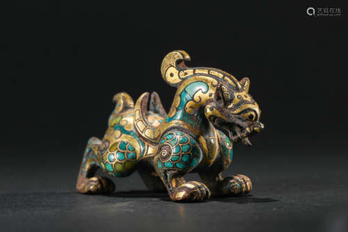 Yuan Dynasty， Bronze Beast of Gold and Silver