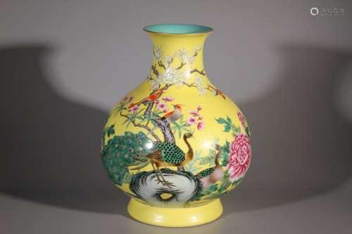 Multicolored Zun Vessel