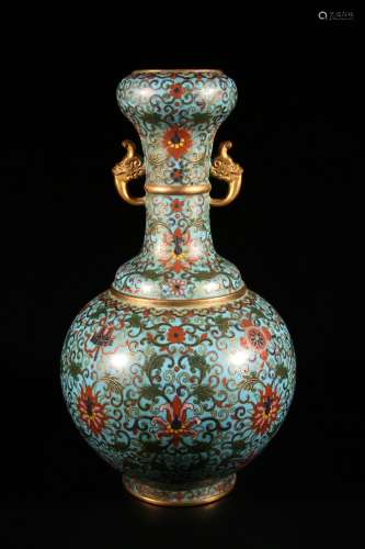 Cloisonne Garlic-head-shaped Vase