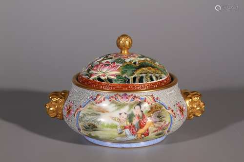 Enamel Incense Burner