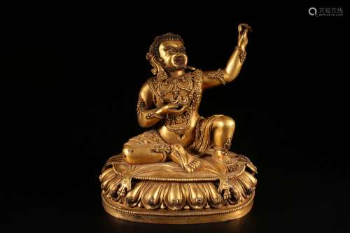 Gilt Copper Statue of Mahasiddhas