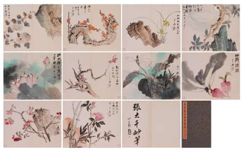 Albums of Paintings by  Zhang Daqian