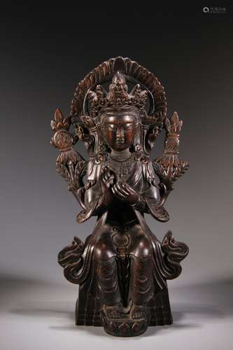 Eaglewood Statue of Seated Vajradhara