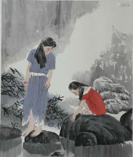 Mother and Child by He Jiaying