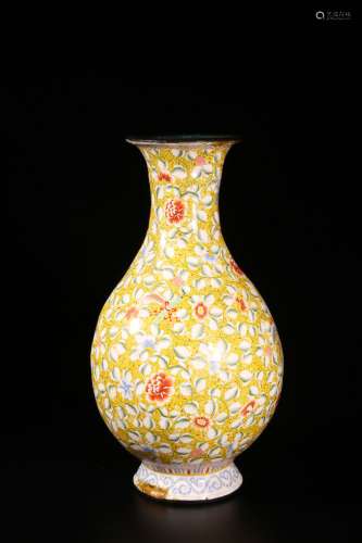 Enamel Pear-shaped Vase