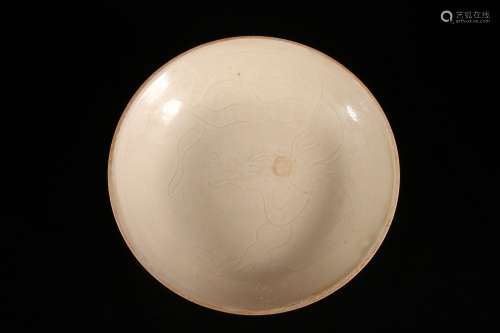 White-glazed Plate
