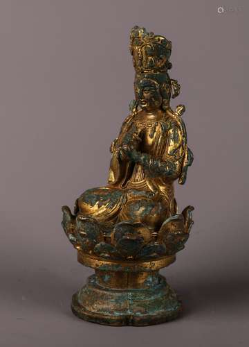 Gilt Copper Statue of Buddha