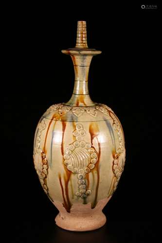 Tricolor Porcelain Vase