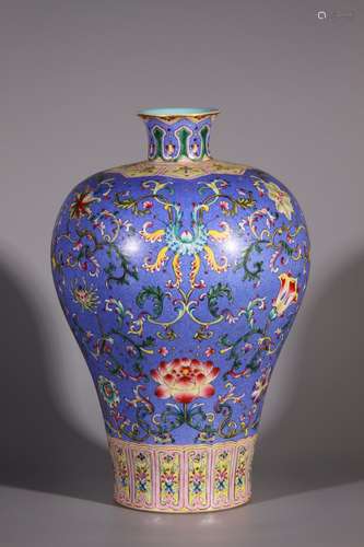 Multicolored Prunus Vase