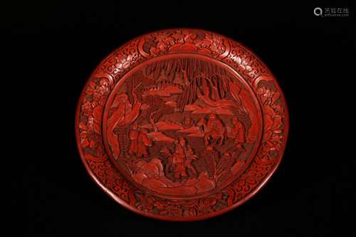 Red Lacquer Plate