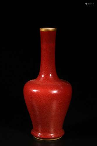 Ji-red Glazed Vase