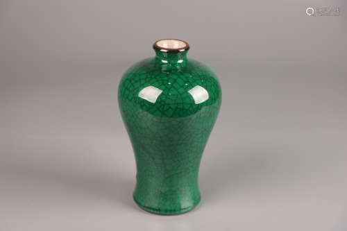 清 綠釉梅瓶