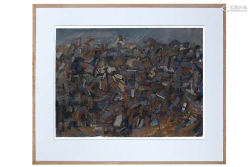 ARCH CUTHBERTSON (1924-2000) Untitled Landscape mixed media ...