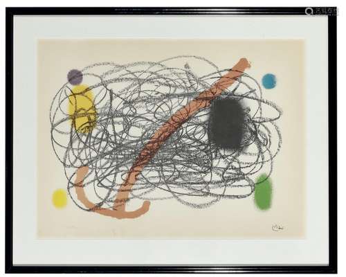 JOAN MIRÓ (Spanish, 1893-1983) Untitled lithograph, ed. 48/3...