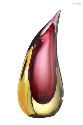 LUIGI ONESTO (b. 1935) MURANO GLASS TEARDROP VASE