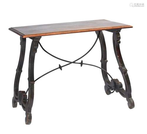 A SPANISH STYLE CENTRE TABLE