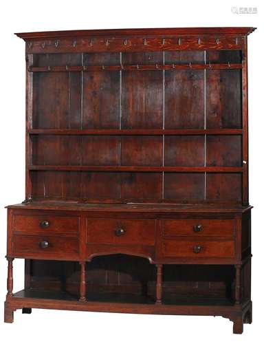 A WILLIAM IV OAK DRESSER