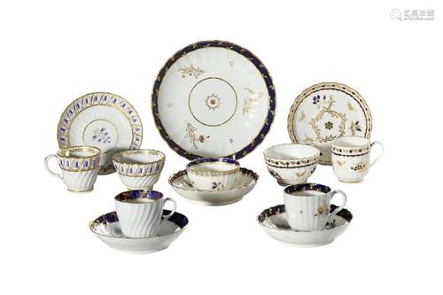 A COLLECTION OF ENGLISH PORCELAIN TEAWARES