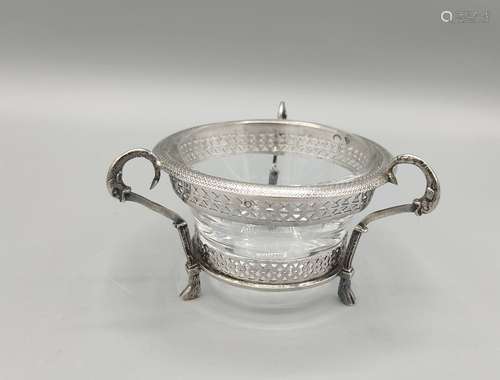 Salière en argent d'époque fin XVIIIème (PARIS 1798 ) reposa...