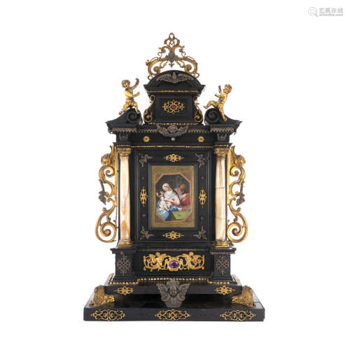 Altare domestico toscano con dipinto della bottega di Valeri...
