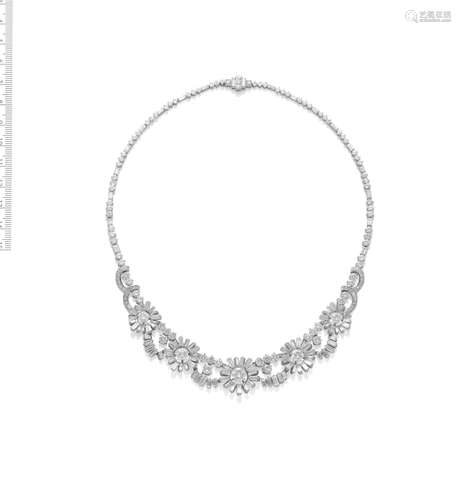 DIAMOND NECKLACE, CIRCA 1955