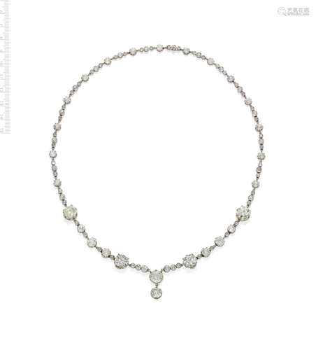 DIAMOND NECKLACE: FIRST HALF OF THE 20TH CENTURY