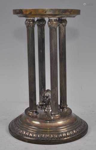 A German 800 standard silver table centrepiece, the top moun...