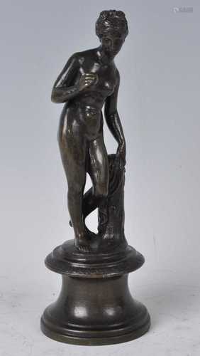 After the antique - a female nude, 19th century allegorical ...