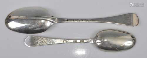 A George I silver tablespoon, in the Hanoverian pattern havi...