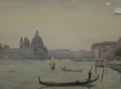 ERNEST PAYNE, Venice, watercolour, signed and dated '61, fra...