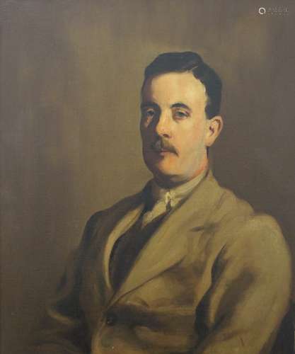 A Portrait of Walter Mervyn Bennett Newcomb, oil on canvas, ...