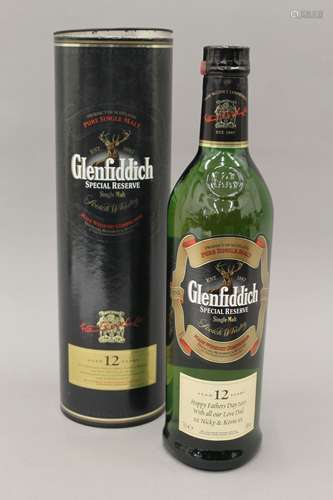 A bottle of Glenfiddich Special Reserve 12 Year Old Single M...