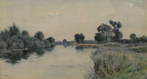 ROBERT WINCHESTER FRASER, Old Windsor Weir, watercolour, sig...