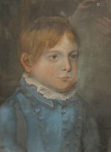 ENGLISH SCHOOL, A Portrait of a Choir Boy, watercolour, fram...