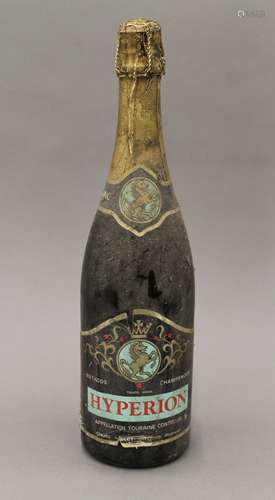 A bottle of Hyperion Blanc de Blancs sparkling wine.