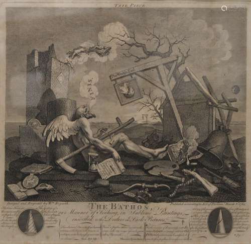 An 18th century engraving, The Bothos; together with another...