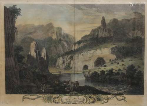 ROBERTS After SMITH, View of Dovedale, Derbyshire, print, da...