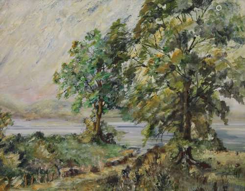 Country Landscape, oil on board, unsigned, framed. 49.5 x 39...