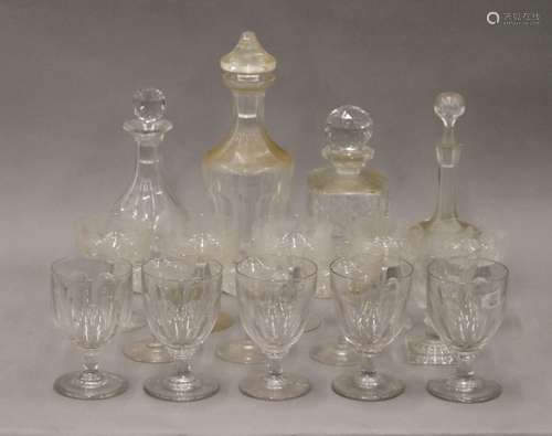 A quantity of various glassware.