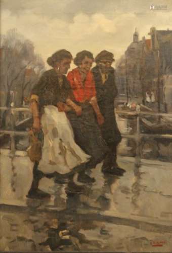 BERNARDUS CORNELIS NOLTEE (1903-1967) Dutch (AR), Three Wome...