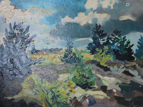 FRANS CLEMENT (born 1941) Dutch (AR), Landscape of Leende, S...