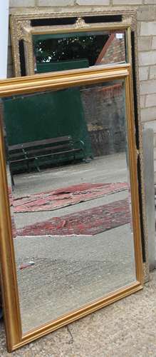 Two large modern mirrors. The largest 77 x 139 cm.