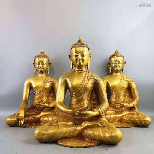 chinese three buddha statue