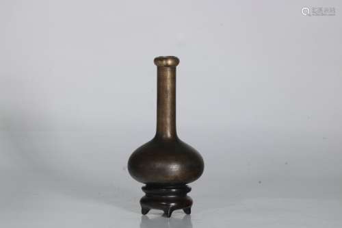 chinese bronze bottle vase