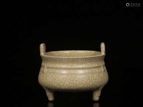 chinese ge kiln porcelain incense burner