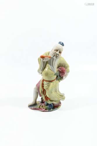 chinese famille rose porcelain figure