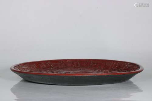 chinese tixi lacquer dish