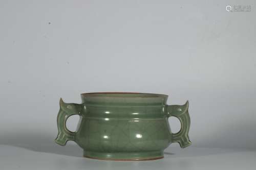 chinese celadon glazed porcelain incense burner