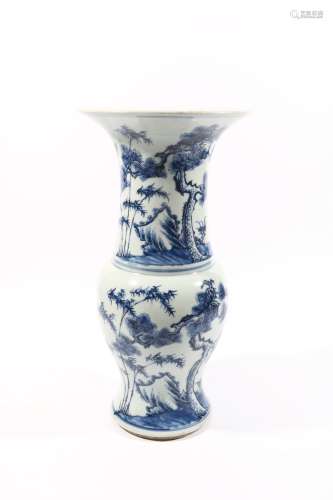 chinese blue and white porcelain flower vase