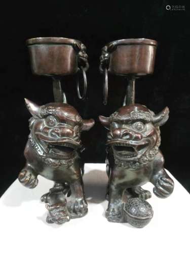 chinese bronze candlestick